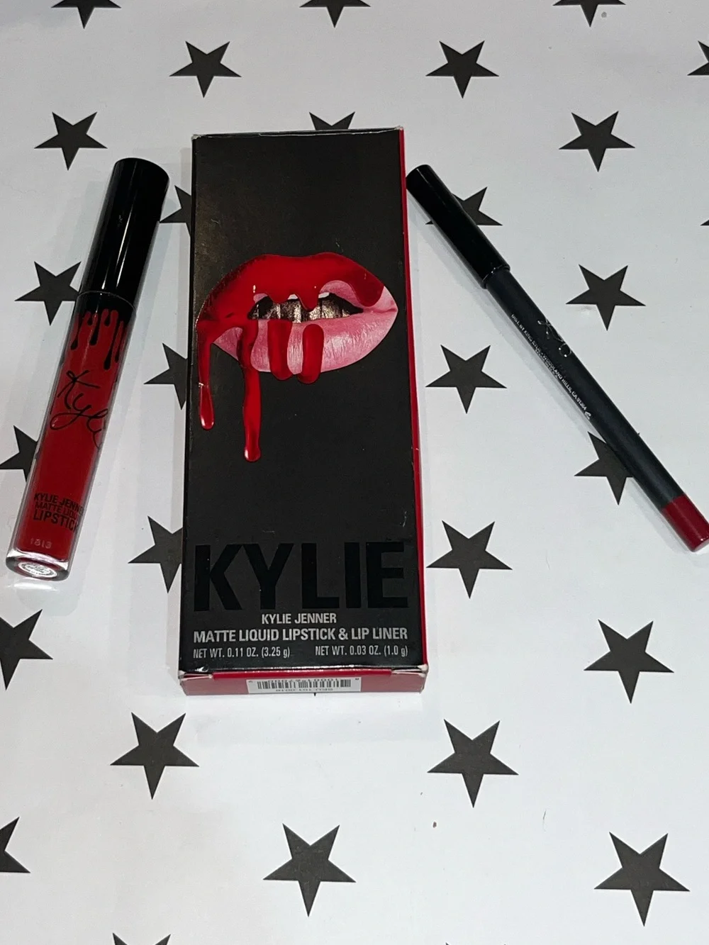Kylie cosmetics duo matte liquid lipstick & lip liner set new in box